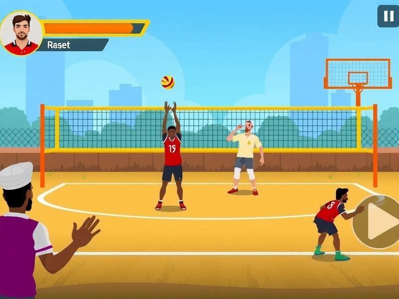 Punjab Volley Kings character selection screen